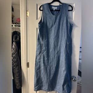 Marsh Landing Blue Denim Midi Dress